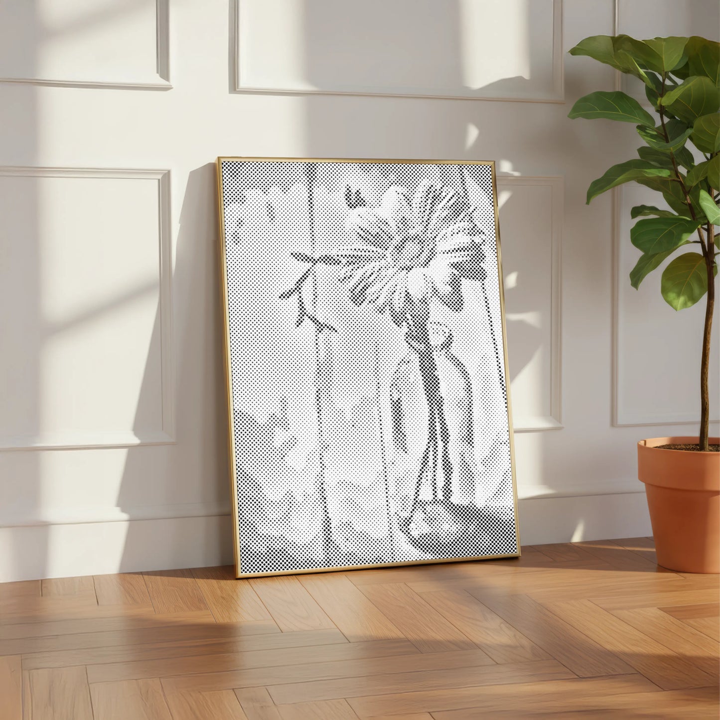 Blomst i glas | Mal Med Prikker