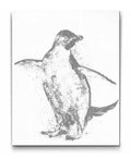 Happy feet prikmaleri – sødt motiv af pingvin