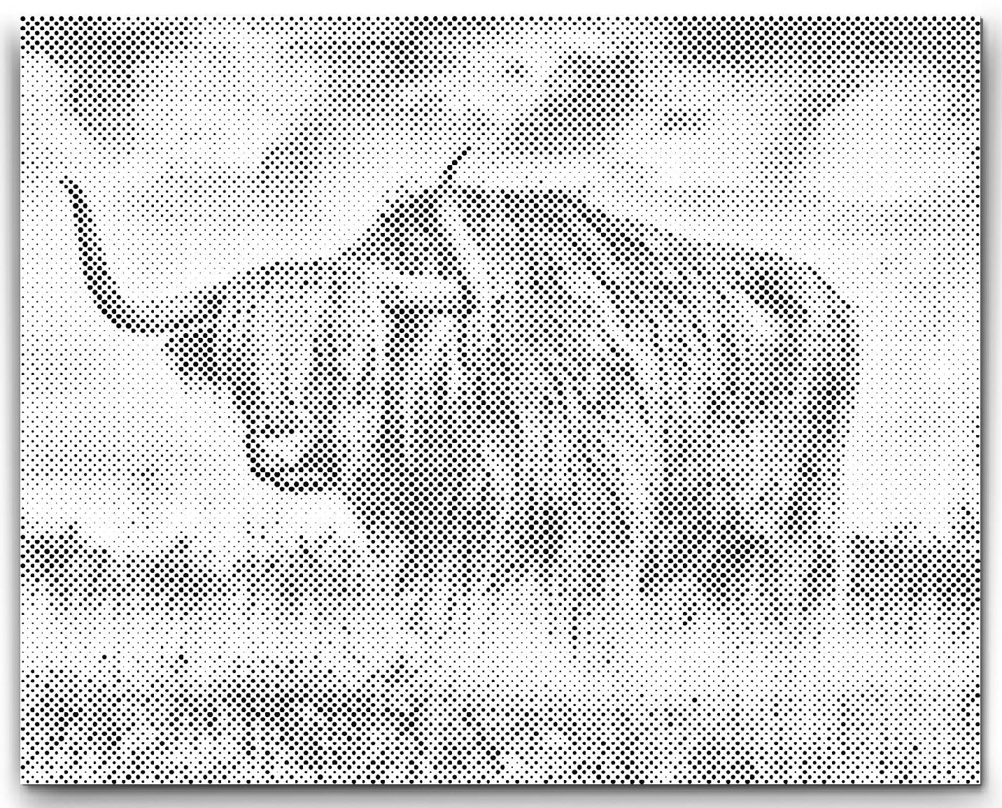 højlandsk tyr prikmaleri