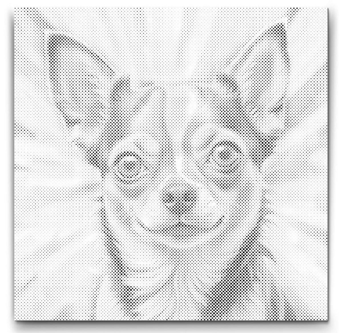 Chihuahua | Mal Med Prikker som færdigt mal med prikker motiv