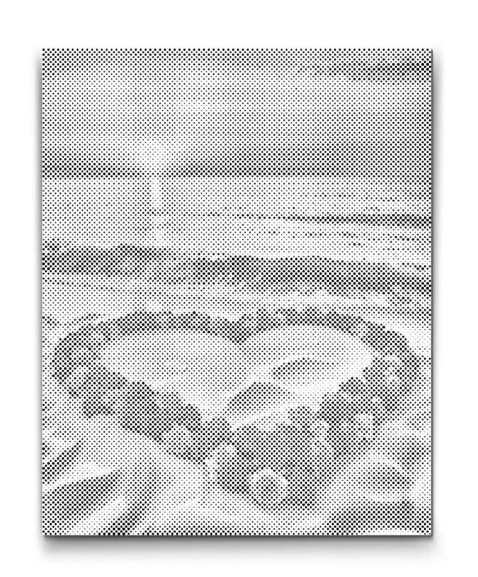 romantisk mal med prikker strand