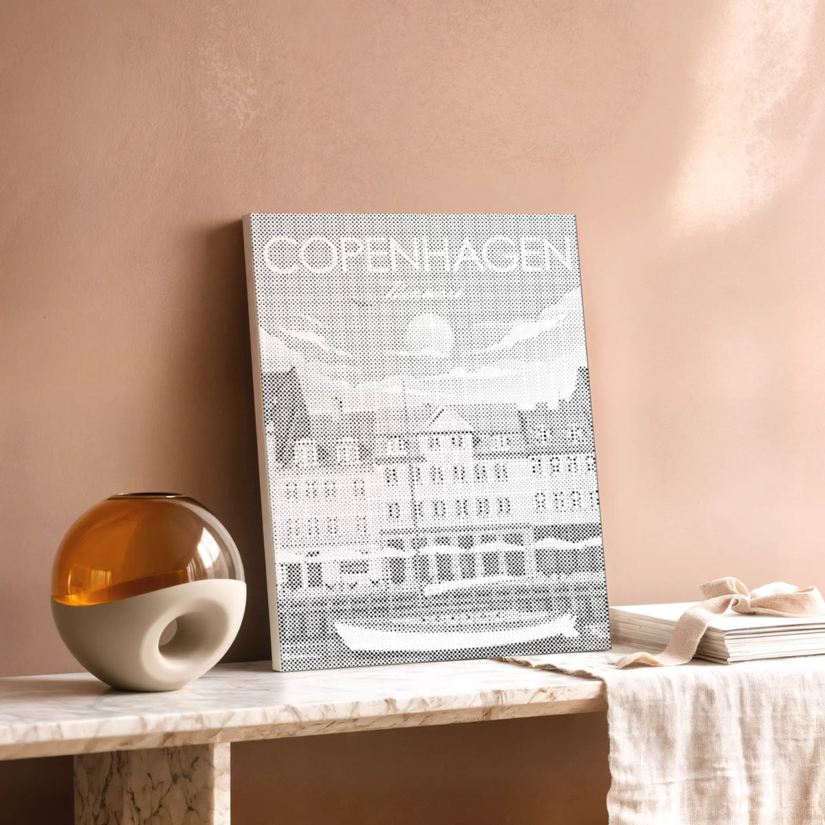 København Nyhavn | Mal Med Prikker som færdigt mal med prikker motiv