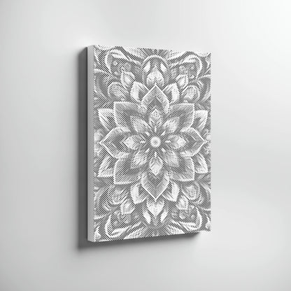 Blomstermandala | Mal Med Prikker