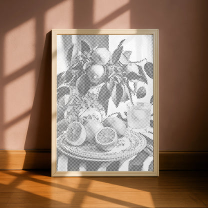 Citron stilleben | Mal Med Prikker