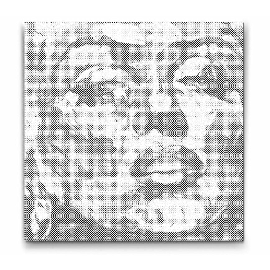 Marilyn d prikmaleri – abstrakt portræt inspireret af françoise nielly