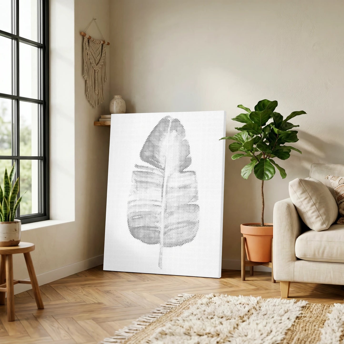 Minimalistisk banan | Mal Med Prikker