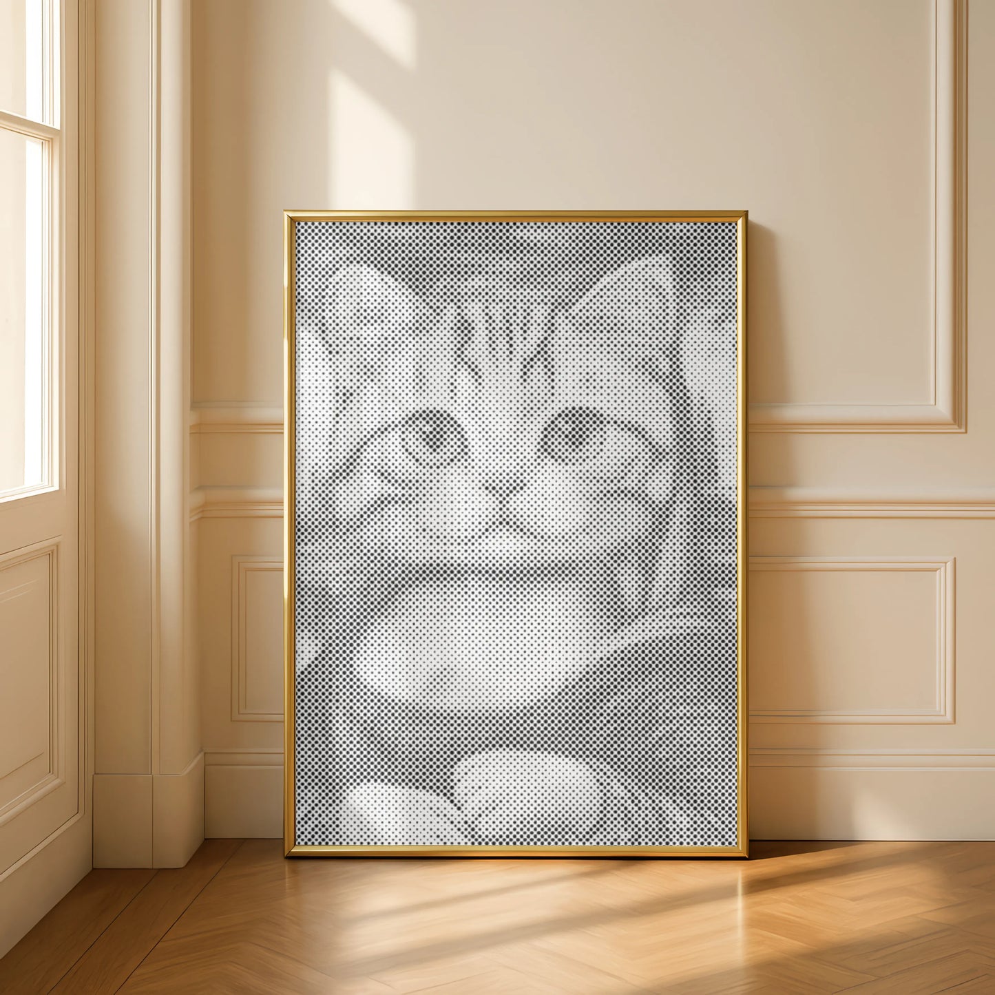 Mona Lisa kat | Mal Med Prikker