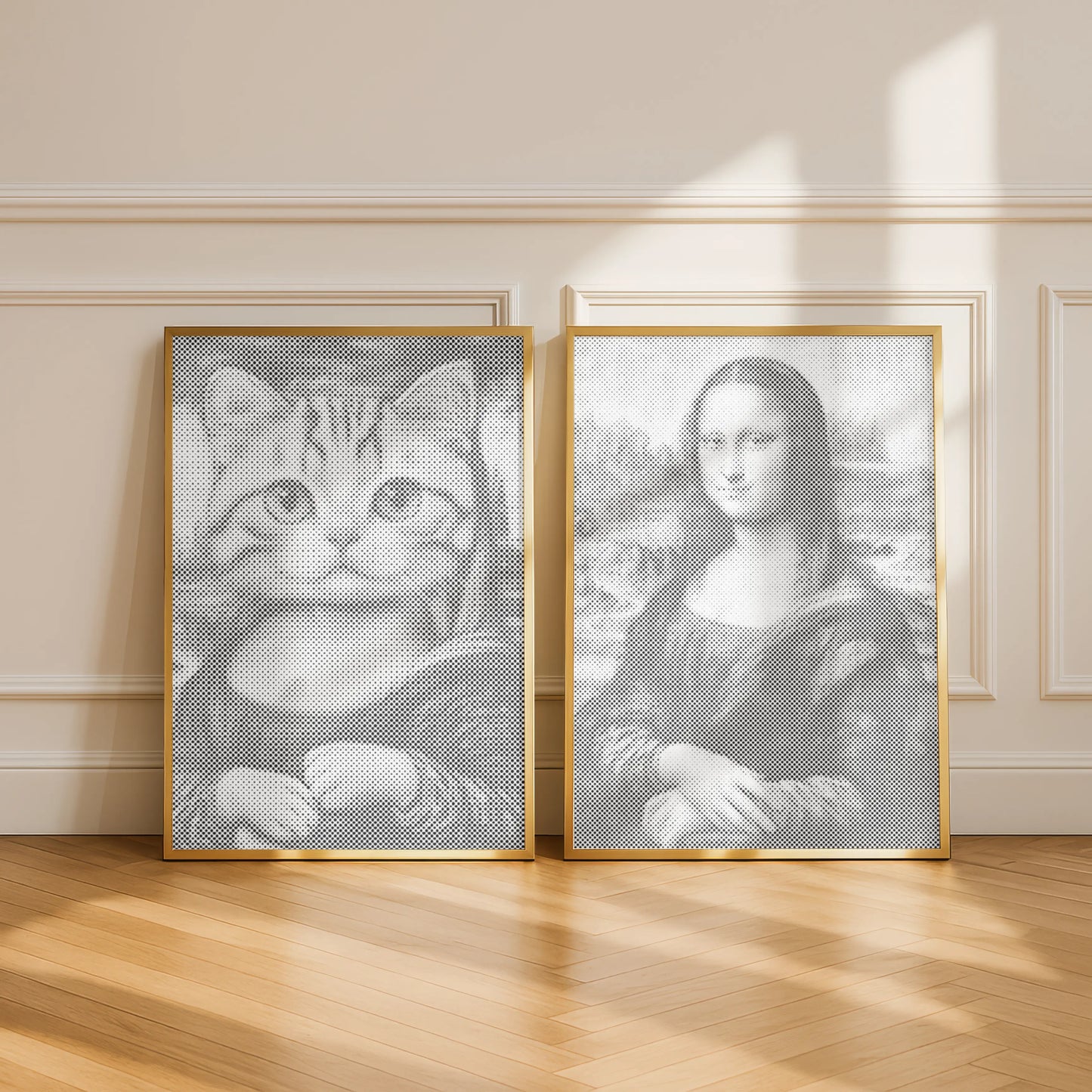 Mona Lisa kat | Mal Med Prikker