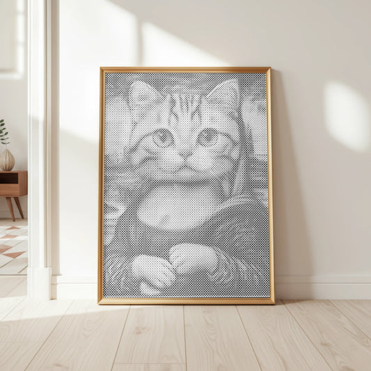 Mona Lisa kat | Mal Med Prikker