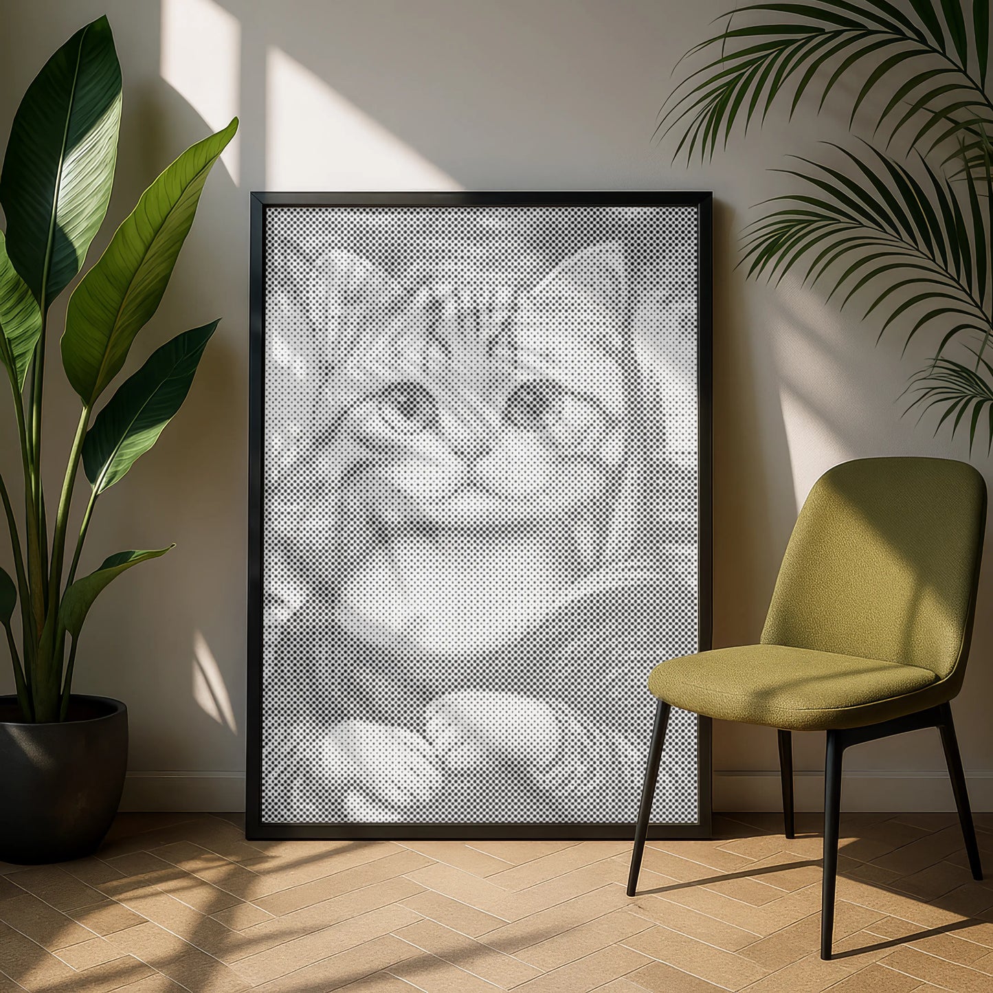 Mona Lisa kat | Mal Med Prikker