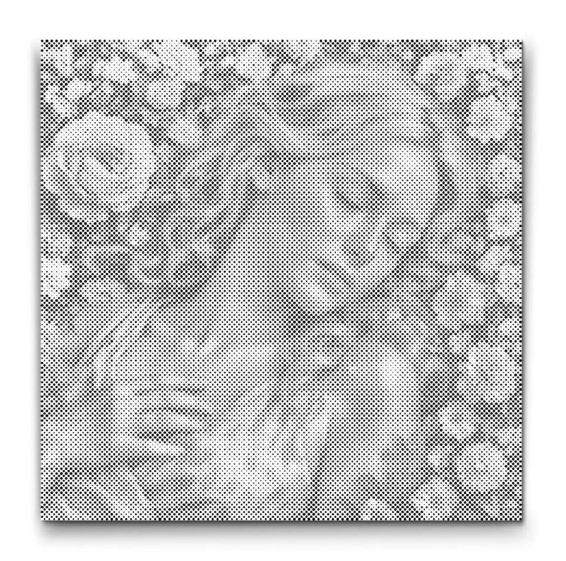 Kvinde i blomster prikmaleri, feminint dot art kunstmotiv