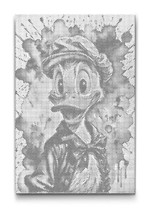 Anders And i pop art stil prikmaleri