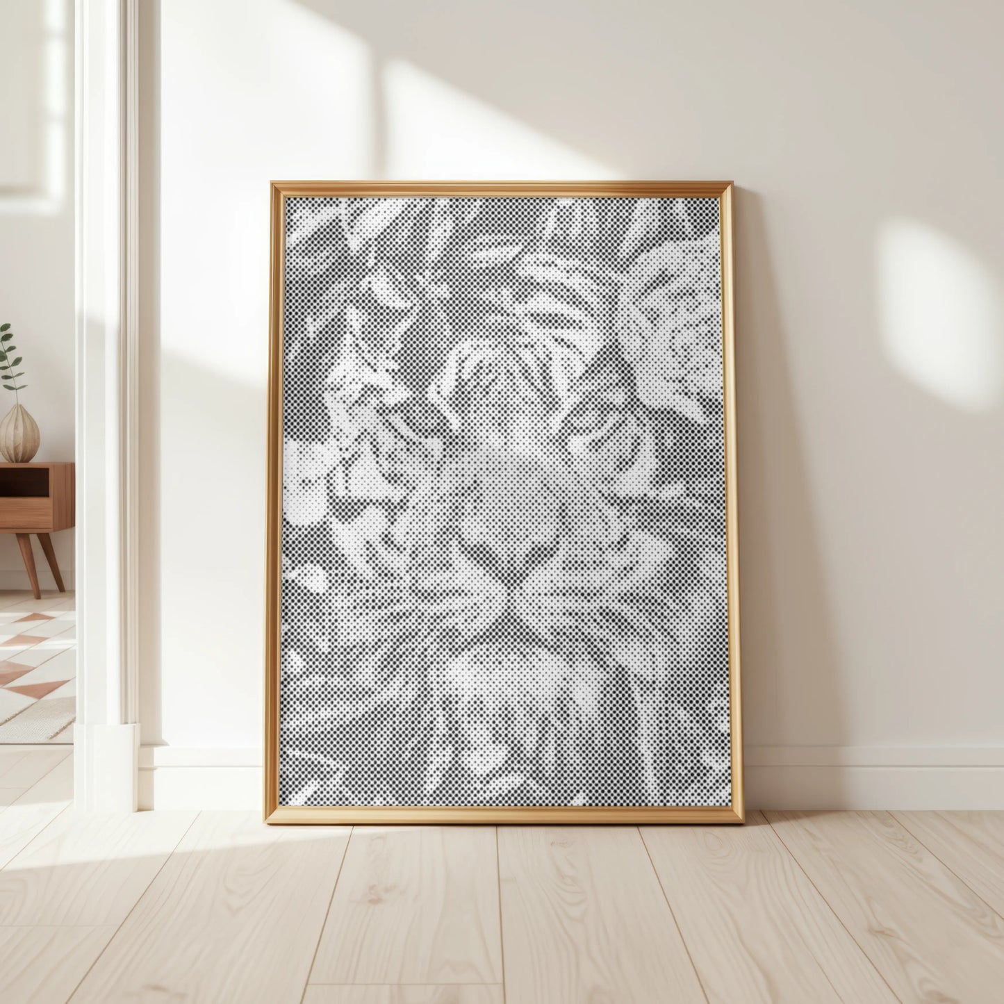 Tiger i junglen | Mal Med Prikker