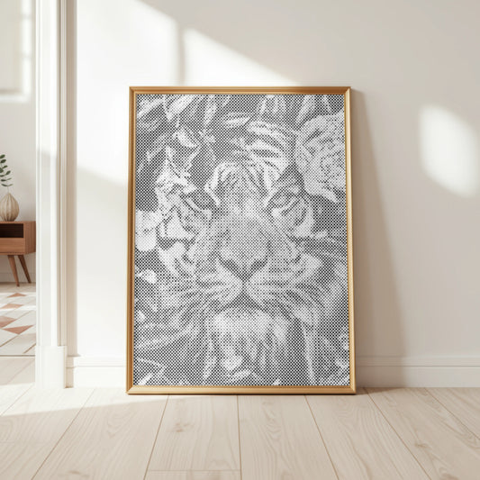 Tiger i junglen | Mal Med Prikker