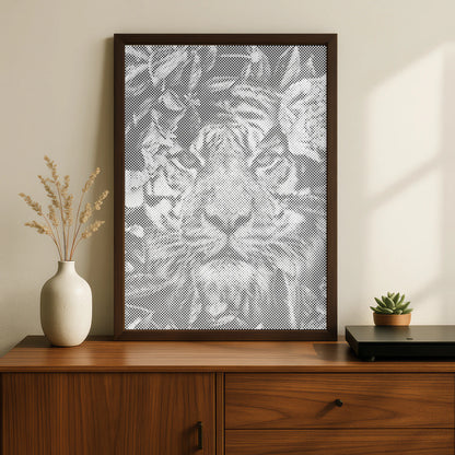 Tiger i junglen | Mal Med Prikker