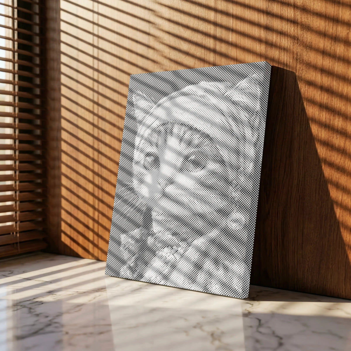 Fløjlsblik – prikmaleri – detalje
