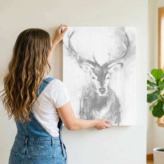 Skovens konge | Mal med prikker