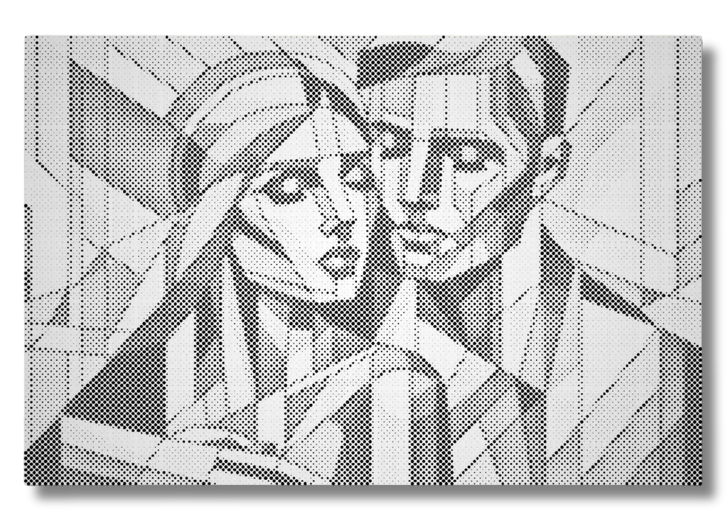 mal med prikker kærlighed 