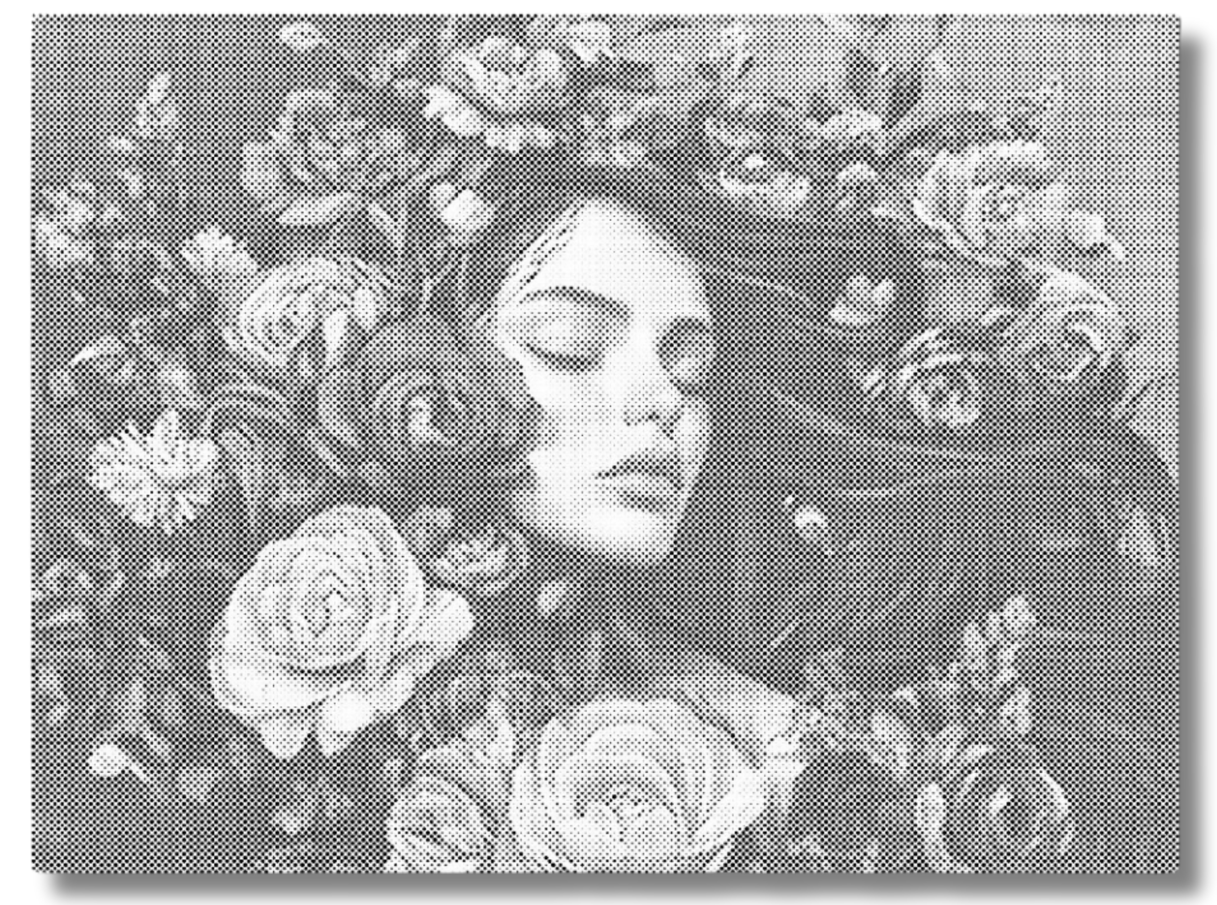 mal med prikker kvinde i blomster – drømmeflor