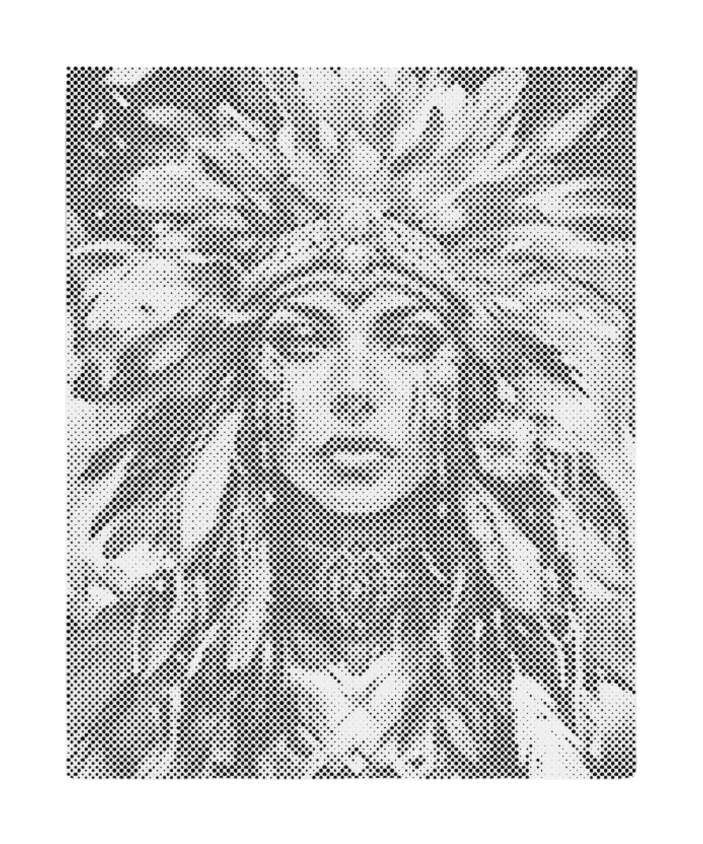 stammens dronning – detaljeret prikmaleri i dansk design