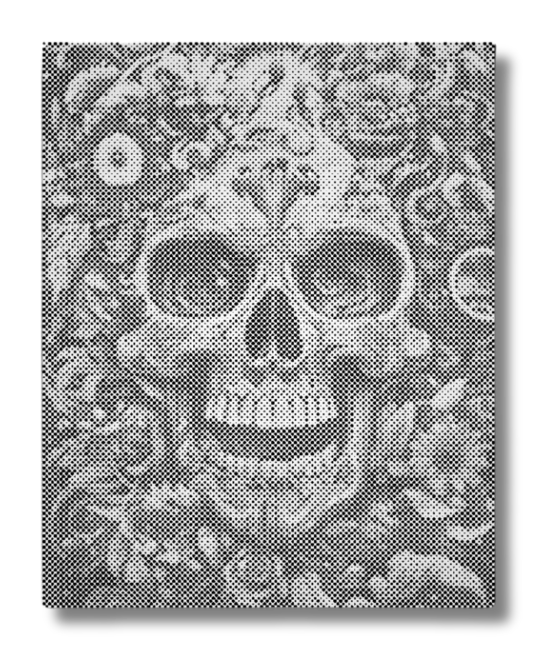 prikmaleri af detaljeret kraniekunst med skull art motiv