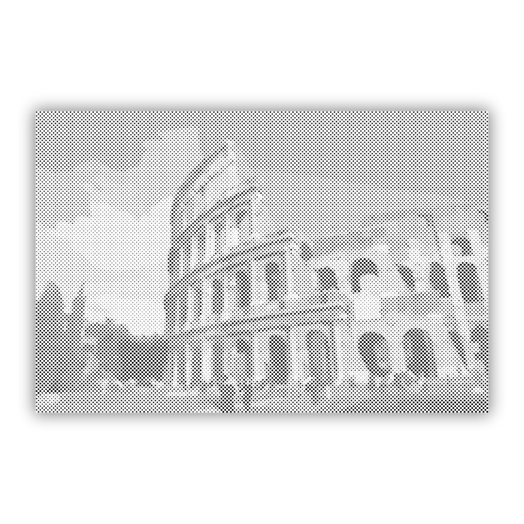 Colosseum i Rom | Mal Med Prikker som færdigt mal med prikker motiv