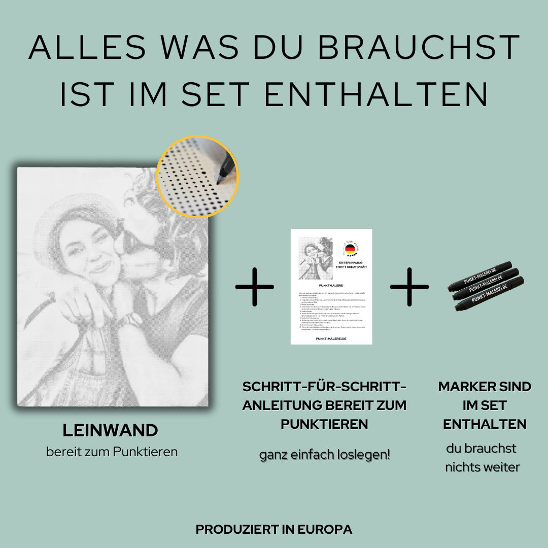 punktmalerei von Darth Vader mit Schriftzug FATHER – ikonisches Star Wars Motiv für Fans