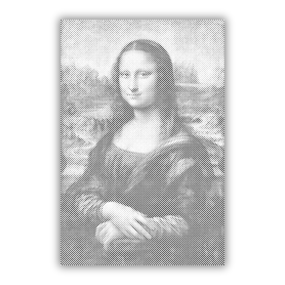 Mona Lisa af Leonardo da Vinci | Mal Med Prikker som færdigt mal med prikker motiv