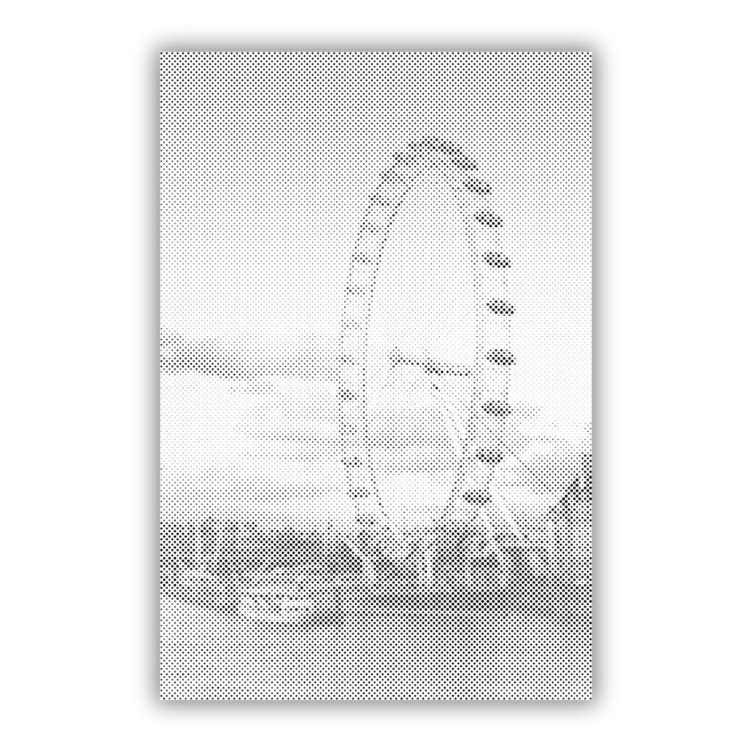 London Eye | Mal Med Prikker som færdigt mal med prikker motiv